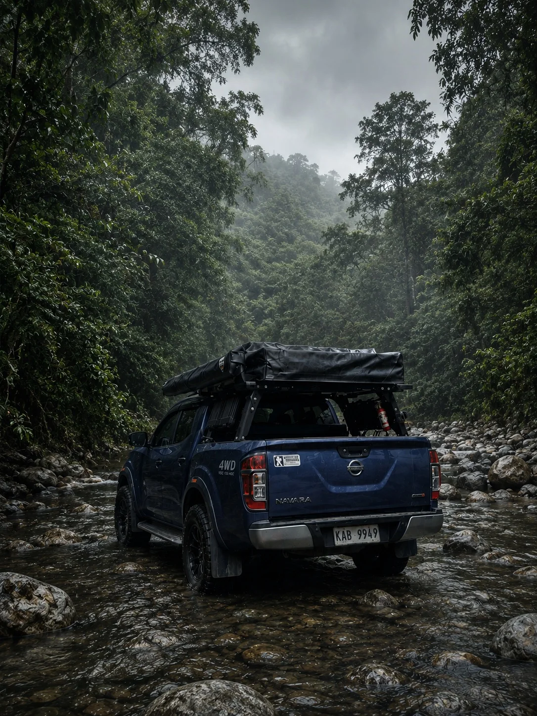 Dakila prototype Nissan Navara in the field